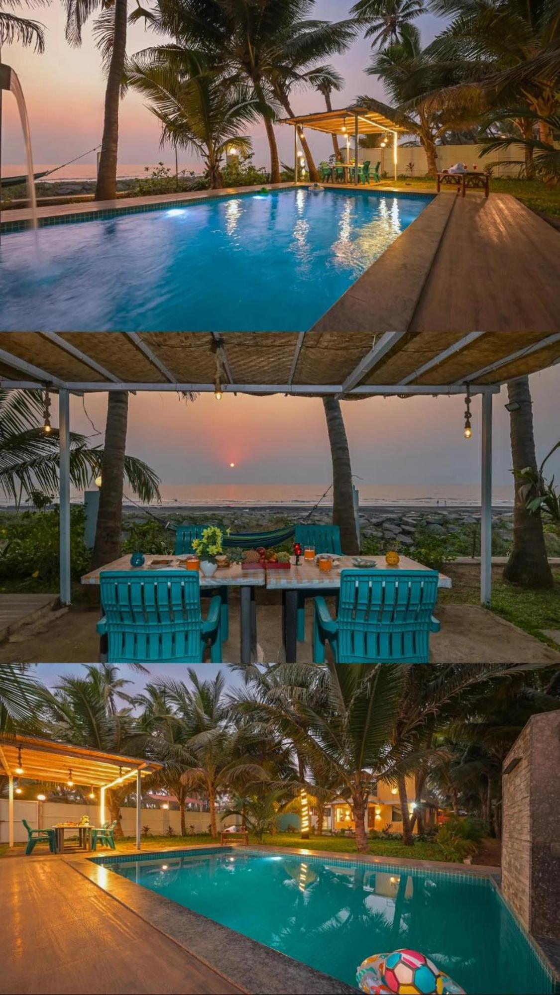En Ocean Infinity Pool Villa Overlooking Sea ,Beach Touch Alibag Luaran gambar